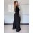 Nohavice elegantní dlhé s páskem dámske SANDRA (S/M/L ONE SIZE) TALIANSKA MÓDA IMPVN262471/DU S/M/L žlutá