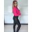 Sako dlhý rukáv dámske (S/M ONE SIZE) TALIANSKA MÓDA IMPLP2386440090/DU -   červená -   S / M