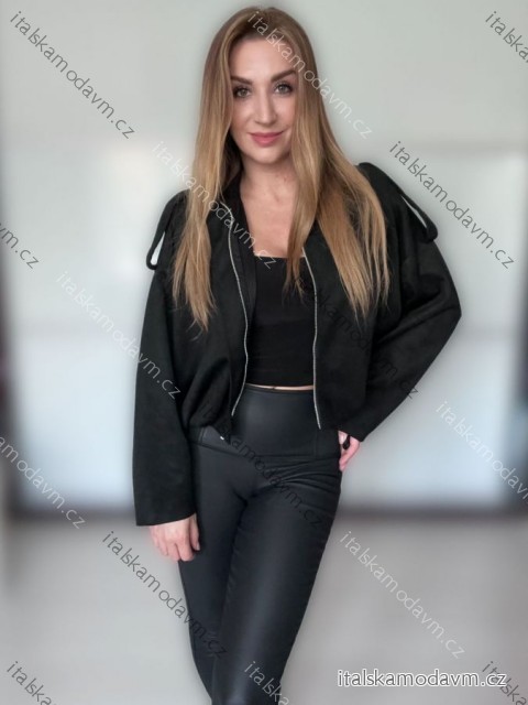 Bunda slabá oversize dlouhý rukáv dámská GINA (S/M/L ONE SIZE) ITALSKÁ MÓDA IMPLP2510338013