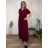 Šaty dlouhé elegantní letní krátký rukáv dámské nadrozměr ASTRA (42/44/46 ONE SIZE) ITALSKÁ MÓDA IM425422