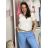 Tričko krátký rukáv dámské (S/M/L ONE SIZE) ITALSKÁ MÓDA IMD25057