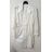 Šaty košilové zůžené elegantní dámské dlouhé  (S/M one size) ITALSKÁ MóDA IMT21009 bílá S/M