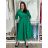 Šaty dlhé košilové 3/4 dlhý rukáv dámske (S/M/L ONE SIZE) TALIANSKA MÓDA IM5260001/DUR S/M/L zelená