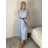 Šaty dlouhé elegantní bez rukávu dámské (S/M ONE SIZE) ITALSKÁ MÓDA IMPDY25MDUE24796/DUR -   Černá -   S/M/L