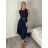 Šaty dlouhé elegantní bez rukávu dámské (S/M ONE SIZE) ITALSKÁ MÓDA IMPDY25MDUE24796/DUR -   Černá -   S/M/L