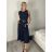Šaty dlouhé elegantní bez rukávu dámské (S/M ONE SIZE) ITALSKÁ MÓDA IMPDY25MDUE24796/DUR -   Černá -   S/M/L
