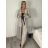 Kalhoty oversize s páskem dlouhé dámská JENNY (S/M/L ONE SIZE) ITALSKÁ MÓDA IMPDY25MDUE24047/DU S/M/L tmavě modrá