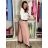 Nohavice elegantní dlhé s opaskom dámske ARIANA (S/M/L ONE SIZE) TALIANSKA MÓDA IMWHN26001/DU tm. modrá S/M/L