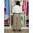 Nohavice elegantní dlhé s opaskom dámske ARIANA (S/M/L ONE SIZE) TALIANSKA MÓDA IMWHN26001/DU tm. modrá S/M/L