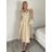 Šaty dlhé košilové 3/4 dlouhý rukáv dámske KONSTANCE  (S/M/L ONE SIZE) TALIANSKA MÓDA IMPDY264885