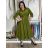 Šaty dlhé košilové 3/4 dlouhý rukáv dámske KONSTANCE  (S/M/L ONE SIZE) TALIANSKA MÓDA IMPDY264885