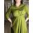 Šaty dlhé košilové 3/4 dlouhý rukáv dámske KONSTANCE  (S/M/L ONE SIZE) TALIANSKA MÓDA IMPDY264885