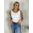 Tílko na ramínka dámské MARYONA (S/M ONE SIZE) ITALSKÁ MÓDA IMPDY23LS17137/DU S/M béžová