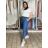 Volnočasové kalhoty s páskem dlhé dámske KARLA (S/M/L ONE SIZE) TALIANSKA MÓDA IMWB26001/DU S/M/L svetlo modrá