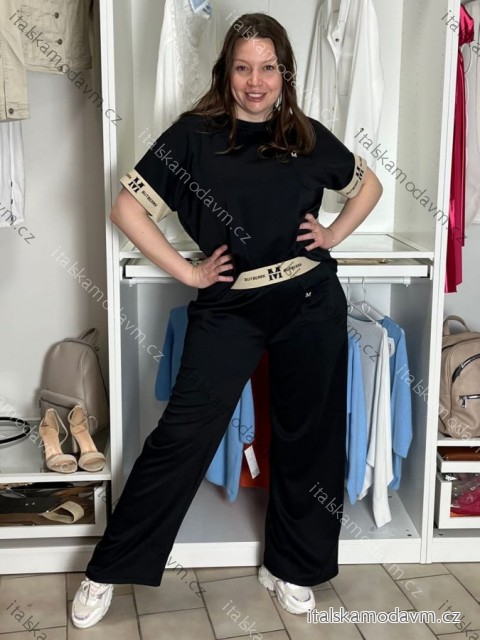 Súprava tunika oversize krátký rukáv a Kalhoty dámske LOTA (S/M/L/XL ONE SIZE) TALIANSKA MÓDA IMD2612131/DU