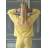 Mikina oversize dámska MOMMY (S/M/L/XL/XXL ONE SIZE) TALIANSKA MÓDA IMWBA26MOMMY/DUR ONE SIZE žltá
