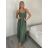Šaty dlhé letné na ramienka dámske (S/M ONE SIZE) TALIANSKA MÓDA IMD23472