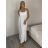 Šaty dlhé letné na ramienka dámske Rebeca (S/M ONE SIZE) TALIANSKA MÓDA IMD23472/DUR - Čierna - S/M
