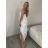 Šaty dlhé letné na ramienka dámske Rebeca (S/M ONE SIZE) TALIANSKA MÓDA IMD23472/DUR - Čierna - S/M
