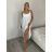 Šaty dlhé letné na ramienka dámske Rebeca (S/M ONE SIZE) TALIANSKA MÓDA IMD23472/DUR - Čierna - S/M