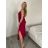 Šaty dlhé letné na ramienka dámske Rebeca (S/M ONE SIZE) TALIANSKA MÓDA IMD23472/DUR - Čierna - S/M