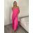 Šaty dlhé letné na ramienka dámske Rebeca (S/M ONE SIZE) TALIANSKA MÓDA IMD23472/DUR - Čierna - S/M