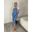 Šaty voľnočasové oversize a tričko s krátkým rukávem dámske LUISA  (S/M/L ONE SIZE) TALIANSKA MÓDA IMSM26000356/DU S/M/L svetlo modrá