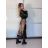 Sukně dlouhá s krajkou dámská (S/M ONE SIZE) ITALSKÁ MÓDA IMPLU26259185013/DUR S/M hnědá leopard