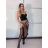 Sukně dlouhá s krajkou dámská (S/M ONE SIZE) ITALSKÁ MÓDA IMPLU26259185013/DUR S/M hnědá leopard