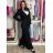 Súprava elegantný sako a nohavice dámske (S-L ONE SIZE) TALIANSKA MÓDA IMPLU252763-2/DUR M čierna