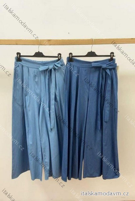 Nohavice dlhé letné riflové dámske (S/M/L ONE SIZE) TALIANSKA MÓDA IMC26125
