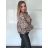 Bunda slabá oversize dlhý rukáv dámska NINA (S/M/L ONE SIZE) TALIANSKA MÓDA IMPLP2610339014/DUR S/M/L hnedá