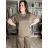 Souprava tunika oversize krátký rukáv a Kalhoty dámské LOTA (S/M/L/XL ONE SIZE) ITALSKÁ MÓDA IMD2612131