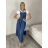 Šaty volnočasové oversize a tričko s krátkým rukávem dámské LUISA (S/M/L ONE SIZE) ITALSKÁ MÓDA IMSM26000356