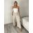 Nohavice lněné volnočasové dámske MODI (S/M/L ONE SIZE) TALIANSKA MÓDA IMSM26001236/DU S/M/L čierna