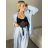 Sako dlouhý rukáv dámské FERA (S/M/L ONE SIZE) ITALSKÁ MÓDA IMPDY2624738/DU S/M/L Černá