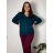 Svetr na knoflíky dlouhý rukáv dámský (L/XL/2XL ONE SIZE) ITALSKá MODA IM723EVELINA/DUR béžová XL/2XL