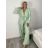 Sako elegantní na zavázání rukáv dámske ZUZANA (S/M/L) TALIANSKA MÓDA IMPDY2624772/DUR S/M/L svetlozelená