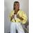 Bunda krátká oversize dlouhý rukáv dámská HAIAT (S/M/L ONE SIZE) ITALSKÁ MÓDA IMWCA26006/DUR S/M/L světle modrá