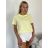 Tričko krátký rukáv dámské KARLA (S/M/L ONE SIZE) ITALSKÁ MÓDA IMPDY26YT001/DUR S/M/L bílá