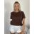 Tričko krátký rukáv dámské KARLA (S/M/L ONE SIZE) ITALSKÁ MÓDA IMPDY26YT001/DUR S/M/L bílá