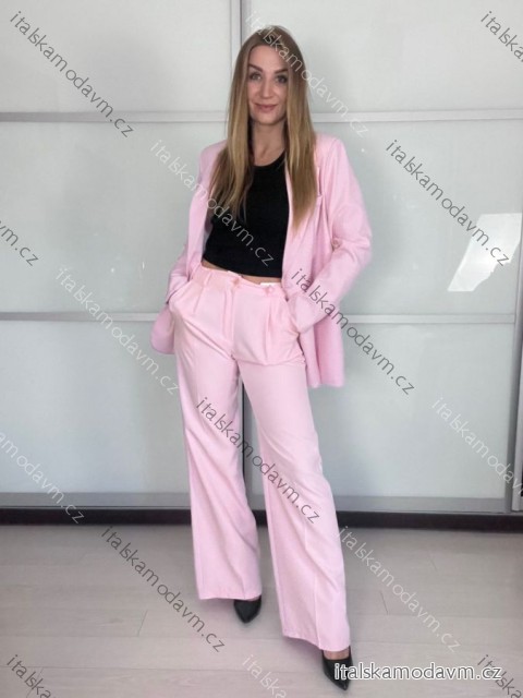 Sako dlhý rukáv dámske (S/M/L ONE SIZE) TALIANSKA MÓDA IMPLP2322020014/DU S/M/L růžová světlá