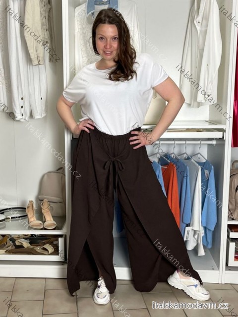 Nohavice letné zavinovacie dámske MAYA (M/L/XL ONE SIZE) TALIANSKA MÓDA IM426159/DUR