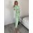 Súprava tepláková mikina a kalhoty dlhé dámske MEDA (S/M/L ONE SIZE) TALIANSKA MÓDA IMWB260003/DUR S/M/L svetlozelená