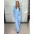 Komplet elegantní sako a kalhoty dámské KLARISA (S/M/L ONE SIZE) ITALSKÁ MÓDA IMPLP266377/DUR S/M/L žlutá