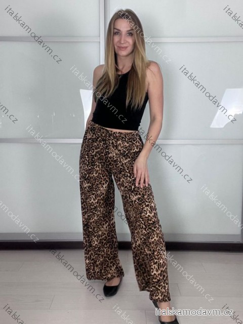Nohavice dlhé letné dámske SAMBA (S/M/L ONE SIZE) TALIANSKA MÓDA IMWHD260001-1/DUR