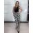 Nohavice dlhé letné dámske SAMBA (S/M/L ONE SIZE) TALIANSKA MÓDA IMWHD260001-3/DUR S/M/L čierna