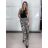 Nohavice dlhé letné dámske SAMBA (S/M/L ONE SIZE) TALIANSKA MÓDA IMWHD260001-3/DUR S/M/L čierna