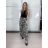 Nohavice dlhé letné dámske SAMBA (S/M/L ONE SIZE) TALIANSKA MÓDA IMWHD260001-3/DUR S/M/L čierna