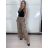 Nohavice dlhé letné dámske SAMBA (S/M/L ONE SIZE) TALIANSKA MÓDA IMWHD260001-4/DUR S/M/L hnedá